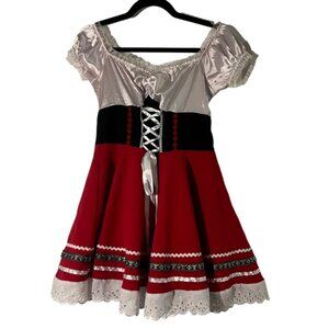 Oktoberfest Women’s Red and Black Costume Dress